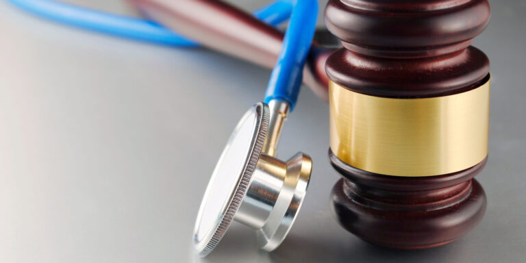 gavel and stethoscope